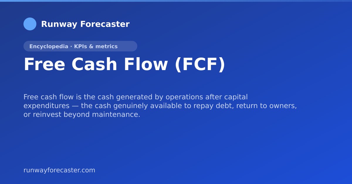 Free Cash Flow (FCF) | Runway Forecaster